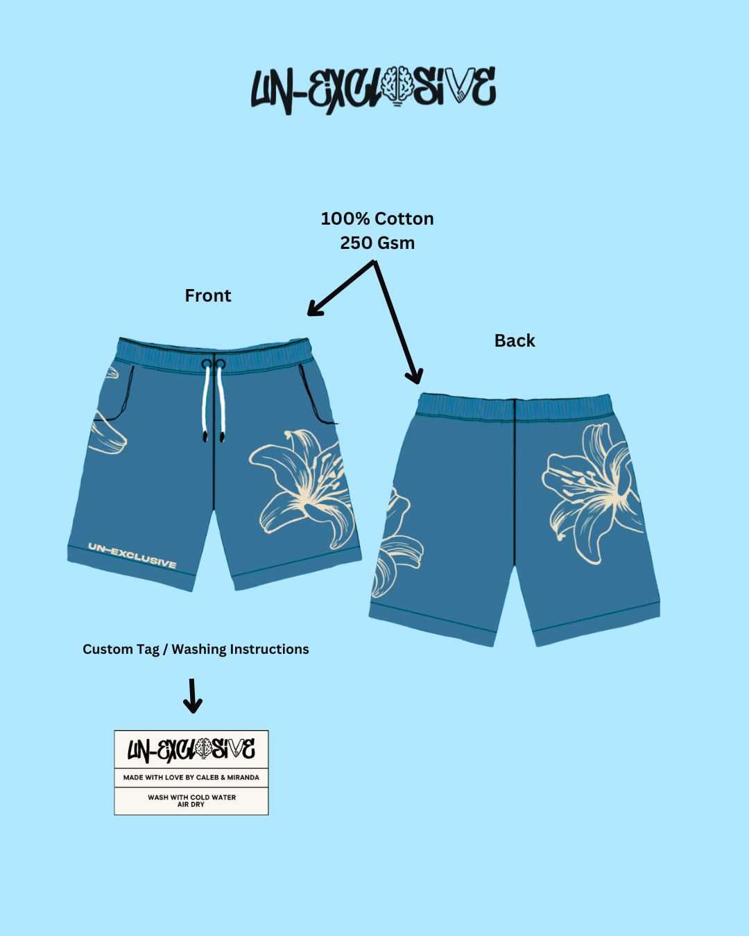 "Grow As You Go" Shorts