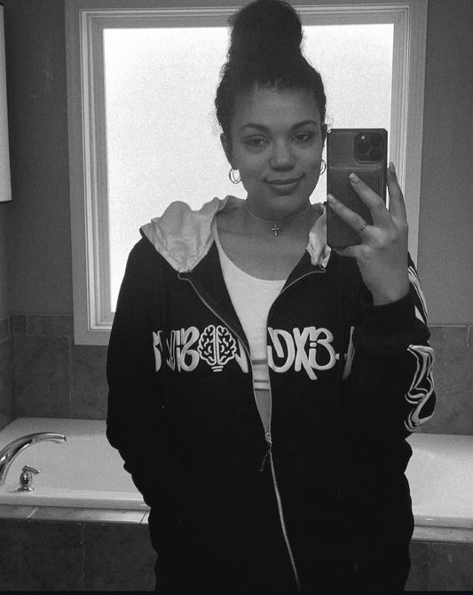 "Ebony & Ivory" Zip-Up