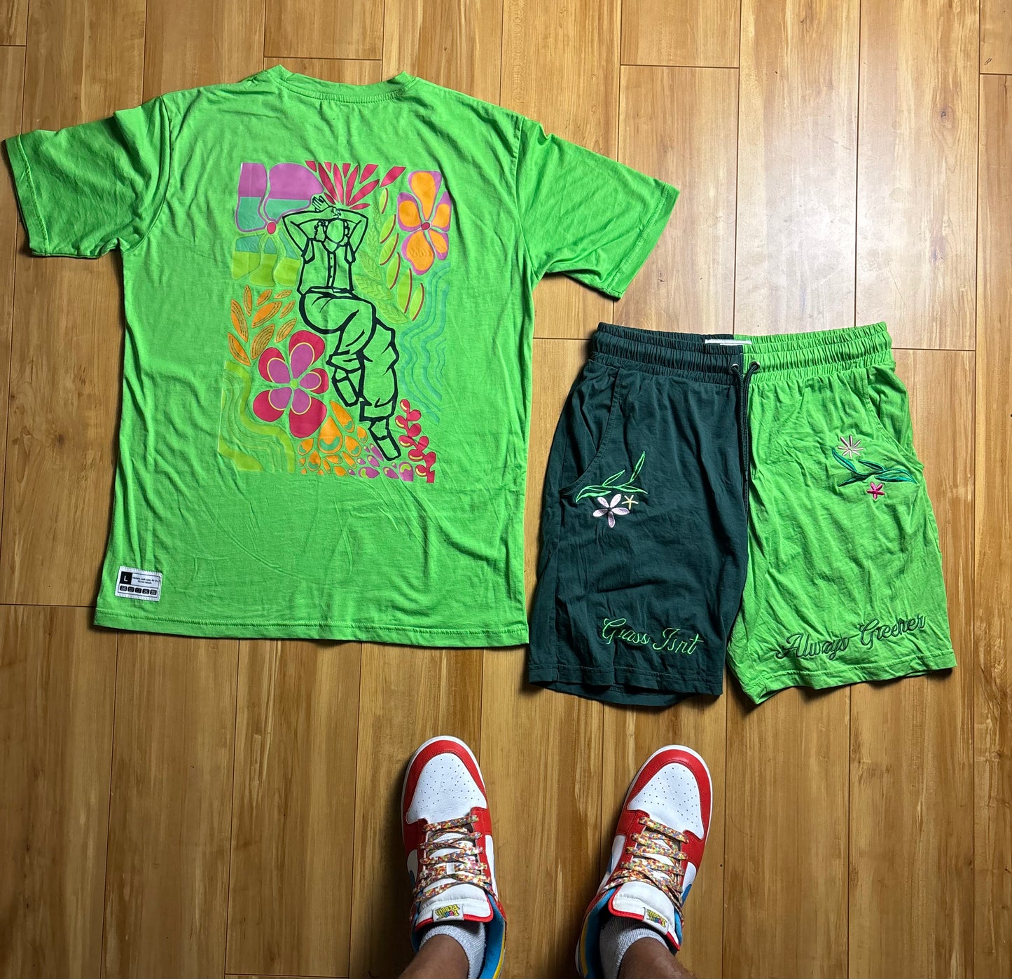 "Grass Isn't Always Greener" Shorts