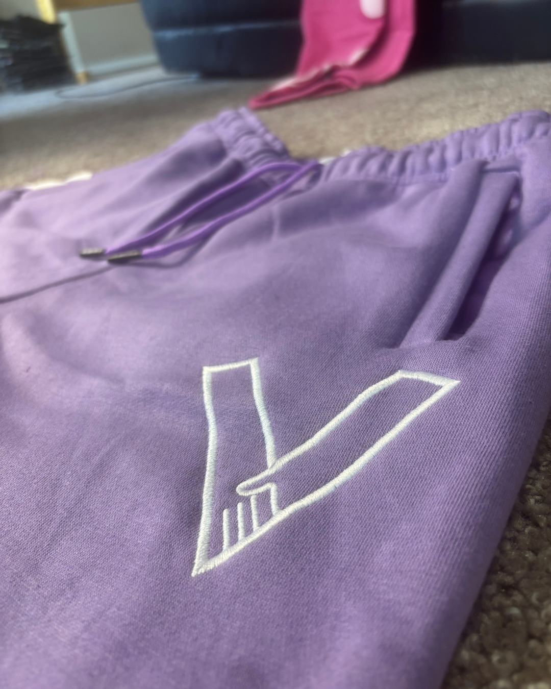 "Lavender Lust" 100% Cotton Joggers - Purple Comfort